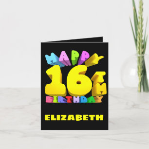 Happy 16th Birthday Card