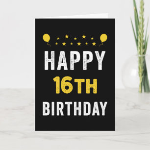 Happy 16th Birthday Denarian Celebration Party Card