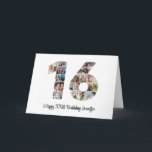 Happy 16th Birthday Number 16 Custom Photo Collage Card<br><div class="desc">Mark sixteen years of wonderful memories and adventures with this captivating 16th Birthday Number Photo Collage. This customisable template is the perfect blend of creativity and sentiment, allowing you to create a truly memorable gift for your loved one's special day. Capture the essence of incredible years in a single masterpiece...</div>