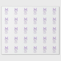 Happy 16th Birthday purple add name monogram moder