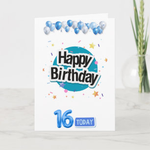 happy 16th birthday son card