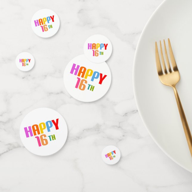 Happy 16th confetti (Group)