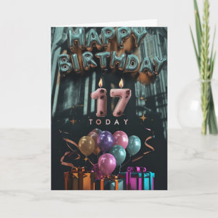 Happy 17th Birthday Card