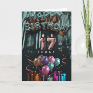 Happy 17th Birthday Card