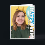 Happy 17th Birthday Photo college Card<br><div class="desc">Happy 17th Birthday Photo Frame Card Celebrate a special milestone with this Happy 17th Birthday photo frame card, featuring a fun cutout design where your own photo becomes part of the artwork. The bold “Happy 17th Birthday” wording overlays the image, creating a playful and personalised greeting perfect for children’s birthday...</div>