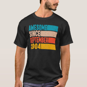 Happy 18th Birthday 18 Year Old Awesome Since Sept T-Shirt