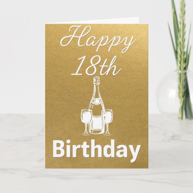 Happy 18th Birthday Card (Front)