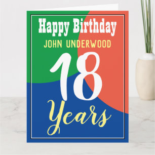 Happy 18th Birthday Card