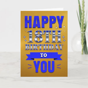 Happy 18th Birthday Card