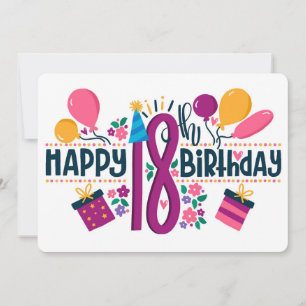 Happy 18th Birthday Holiday Card