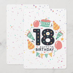 Happy 18th Birthday Holiday Card