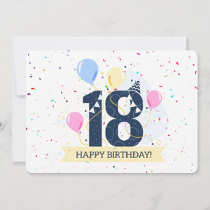 Happy 18th Birthday Holiday Card