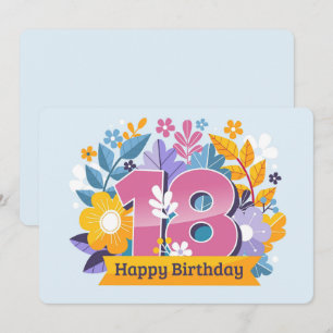 Happy 18th Birthday Holiday Card