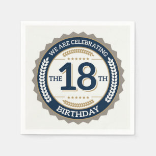 Happy 18th Birthday Napkin