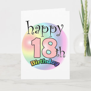 Happy 18th Birthday (roze) Card