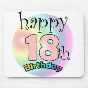 Happy 18th birthday (roze) mouse pad
