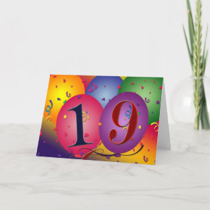 Happy 19th birthday card