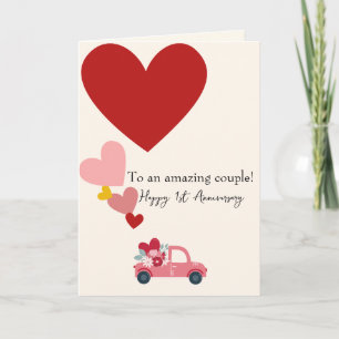 Happy 1st Anniversary Endless Joy Anniversary Card