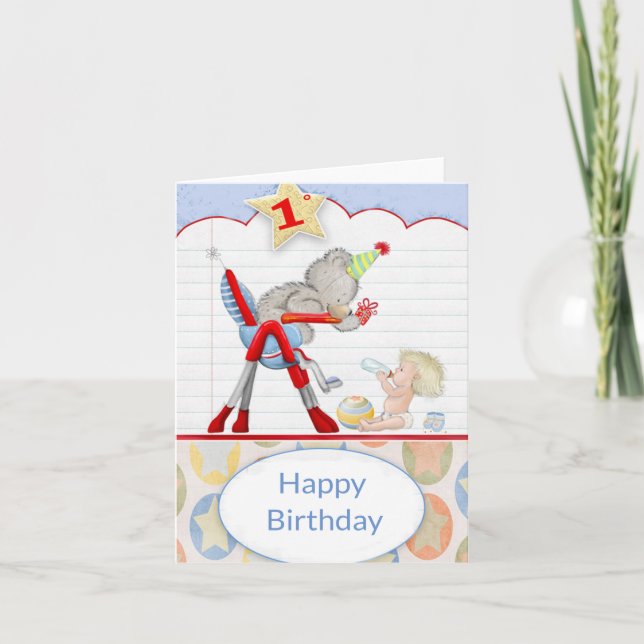 Happy 1st birthday card (Front)