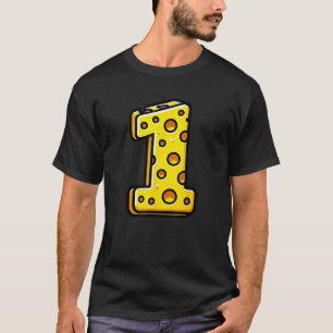 Happy 1st Birthday Cheese Number Boys Girls Kids T-Shirt