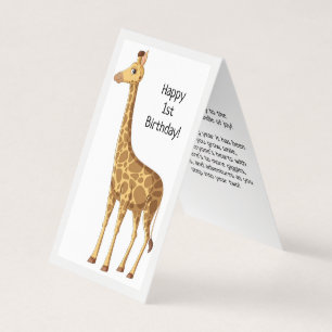 Happy 1st Birthday - Children's Card