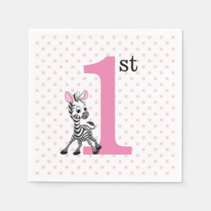 Happy 1st Birthday Napkin