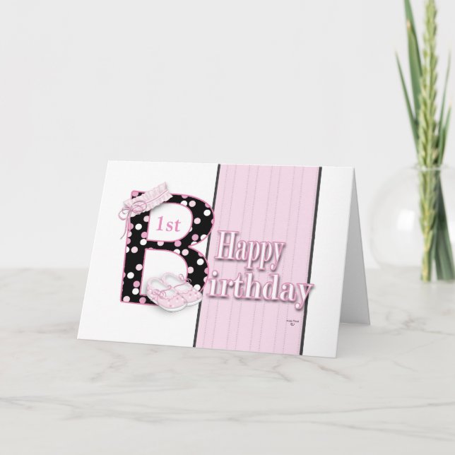 Happy 1st Birthday Princess Card (Front)