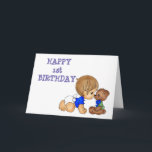 **HAPPY 1st  BIRTHDAY" SPECIAL BABY BOY Card<br><div class="desc">"HAPPY1st BIRTHDAY" WISHES ARE IN STORE FOR HIM FOR HE IS "A VERY SPECIAL BABY BOY" TO YOU! THANKS FOR STOPPING BY ONE OF MY EIGHT STORES.</div>