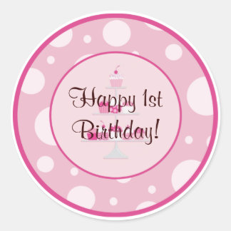Happy 1st Birthday Sticker