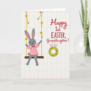 Happy 1St Easter Granddaughter Card