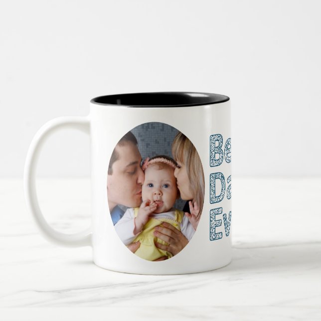 Happy 1st Father’s Day, Daddy I Love you.  Two-Tone Coffee Mug (Left)
