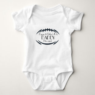 Happy 1st Father's Day Baby Bodysuit
