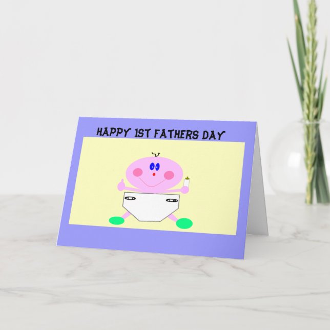 , Happy 1st Fathers Day Card (Front)