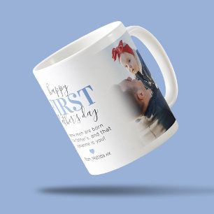 Happy 1st Father's Day Photo Coffee Mug