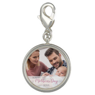 Happy 1st Mothers Day 2022 Baby Girl Photo Charm