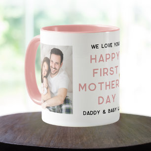 Happy 1st Mother's Day 2 Photo Collage New Mum Mug