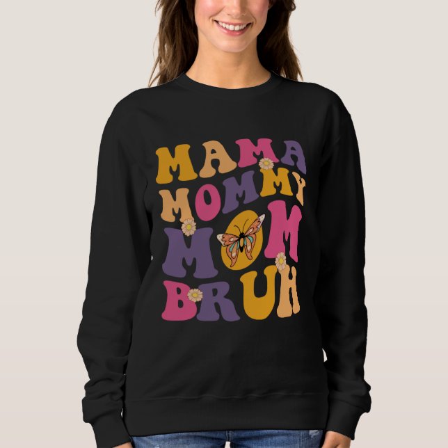 Happy 1st Mothers Day Baby Boy Mommy Loves Me Outf Sweatshirt (Front)