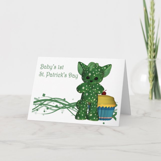Happy 1st St. Patrick's Day Card (Front)
