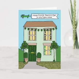 Happy 1st St. Patrick's Day in New Home Card
