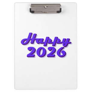 Happy 2026 clipboard