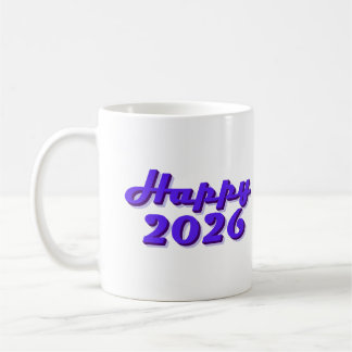 Happy 2026 coffee mug