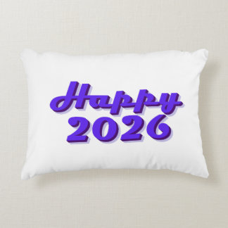 Happy 2026 decorative cushion