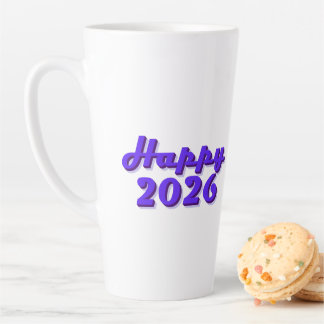 Happy 2026 latte mug