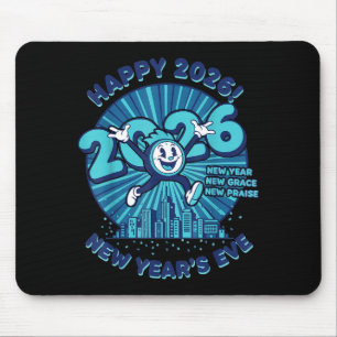 Happy 2026 New Year's Eve Celebration Design  Mouse Pad
