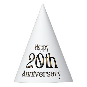 Happy 20th Anniversary Party Hat