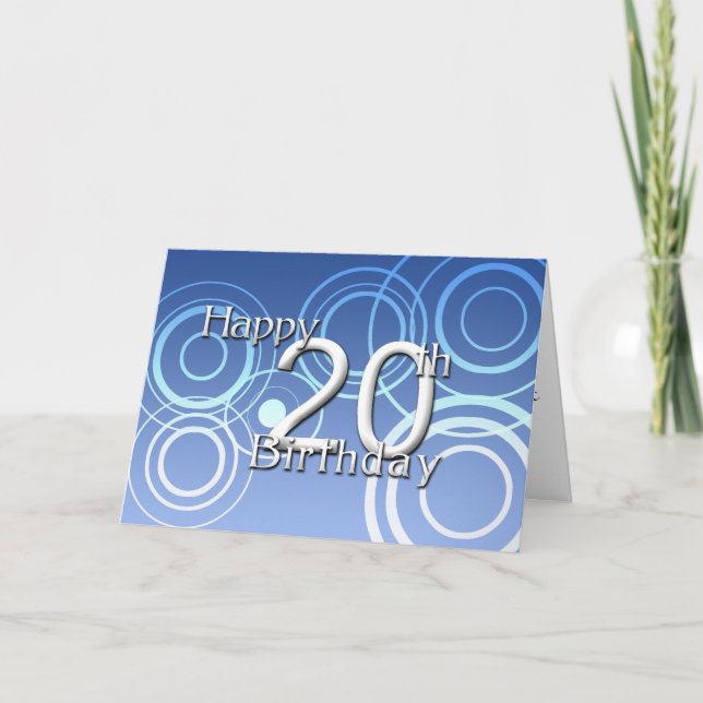 Happy 20th Birthday ( birthday) Card (Front)
