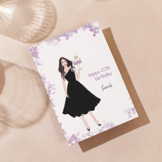 Happy 20th birthday, fashion,  holiday card (Creator Uploaded)