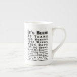 Happy 20th China Wedding Anniversary Bone China Mug<br><div class="desc">The perfect gift for your 20th China wedding anniversary</div>