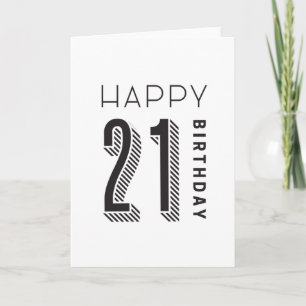 Happy 21 Birthday Card