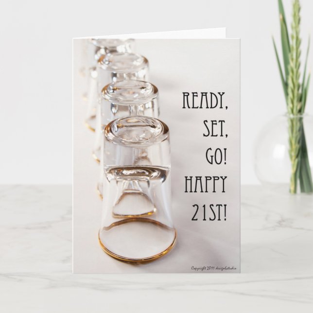 Happy 21st Birthday Card (Front)